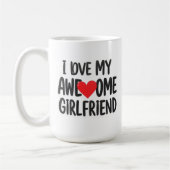 Mug J'aime ma copine géniale (Gauche)