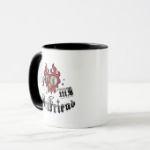 Mug J'aime ma copine - Rouge - DingusDesign (Devant gauche)