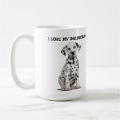 Mug J'aime ma dalmate (Gauche)