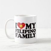 Mug J'aime ma famille philippine (Gauche)