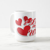 Mug J'aime ma femme (Devant gauche)