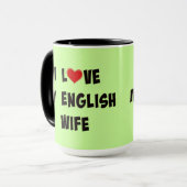 Mug J'Aime Ma Femme Anglaise (Devant gauche)