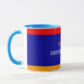 Mug J'Aime Ma Femme Arménienne, Drapeau Arménien (Gauche)