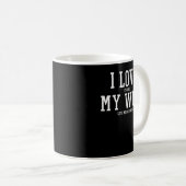 Mug J'aime ma femme Chasse T-shirt Funny (Devant droit)