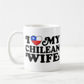 Mug J'aime ma femme chilienne (Gauche)