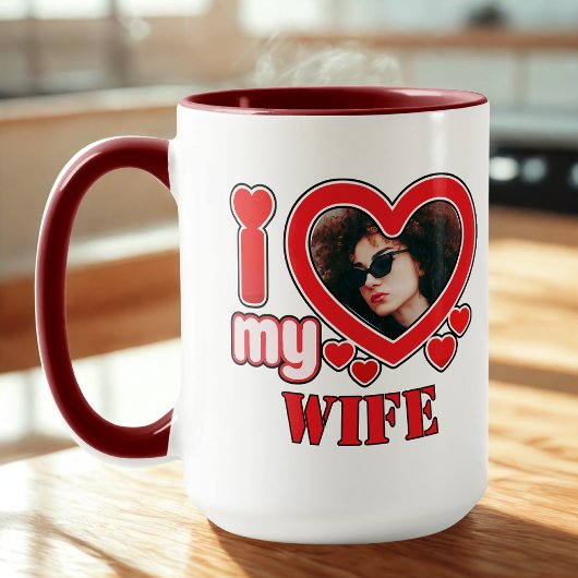 Mug J'Aime Ma Femme Personnalisée