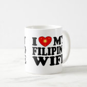 Mug J'Aime Ma Femme Philippine (Devant droit)