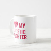 Mug J'aime ma fille (Devant gauche)
