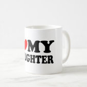 Mug J'aime ma fille (Devant droit)