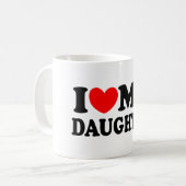 Mug J'aime ma fille (Devant gauche)