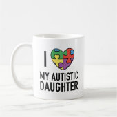 Mug J'Aime Ma Fille Autiste (Gauche)