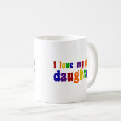 Mug J'Aime Ma Fille Gay (Devant droit)