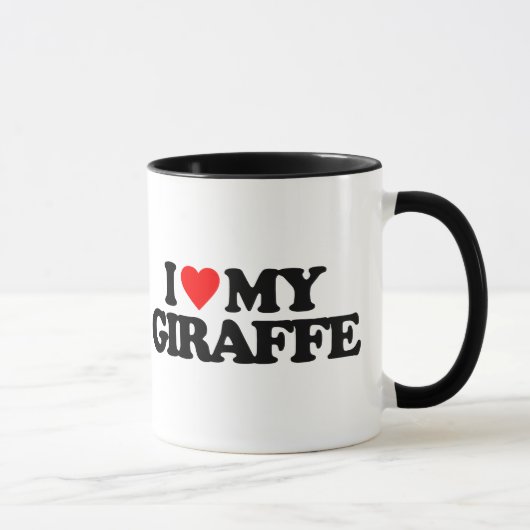 MUG J'AIME MA GIRAFE (Droite)