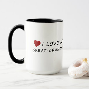 Mug J'aime ma Grand-Grand-maman avec le coeur