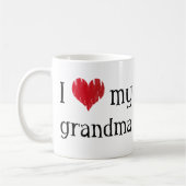 Mug J'aime ma grand-maman (Gauche)