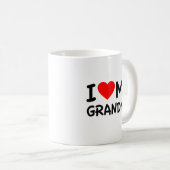 Mug J'aime ma grand-mère (Devant droit)