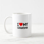 Mug J'aime ma grand-mère (Gauche)