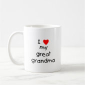 Mug J'aime ma grande grand-maman (Gauche)