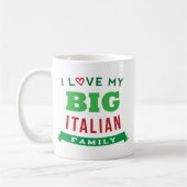 Mug J'aime ma grande idée italienne de T-shirt de la (Gauche)