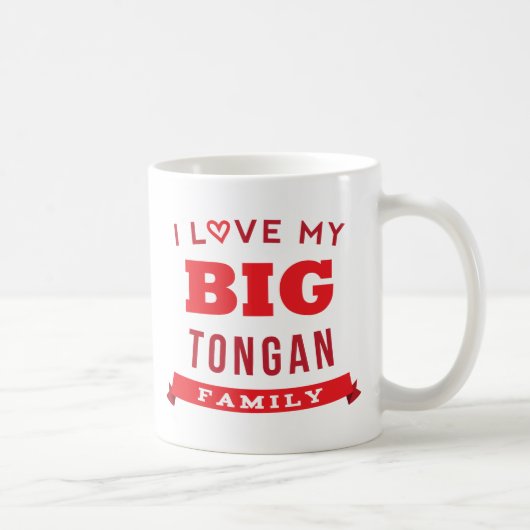 Mug J'aime ma grande idée tongane de T-shirt de la (Droite)