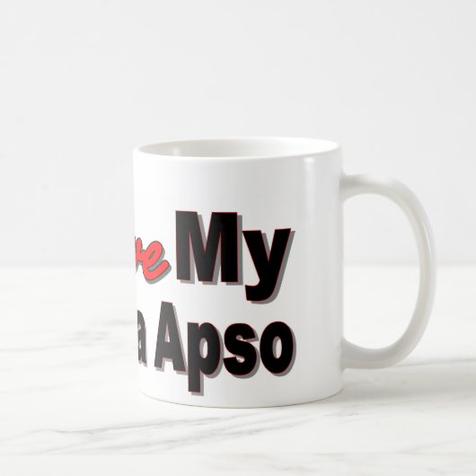 Mug J'aime ma Lhasa Apso (Droite)