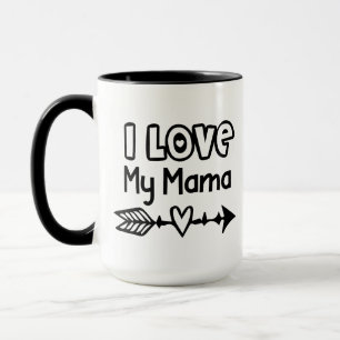 Mug J'aime ma maman flèche noire