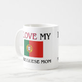 Mug J'aime ma maman portugaise (Devant gauche)