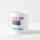 Mug J'aime ma maman serbe (Devant gauche)