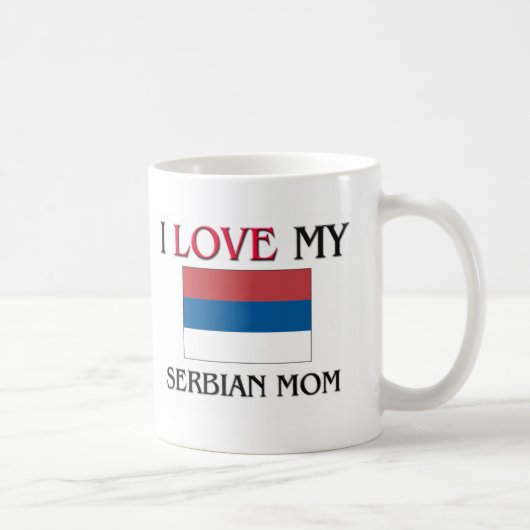 Mug J'aime ma maman serbe (Droite)