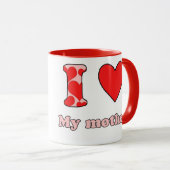 Mug J'aime ma mère (Devant droit)