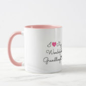 Mug J'Aime Ma Merveilleuse Petite-Fille, (Gauche)