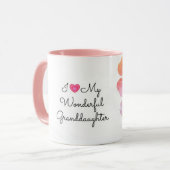 Mug J'Aime Ma Merveilleuse Petite-Fille, (Devant gauche)