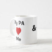 Mug J'aime ma PA et ma PA m'aime ! (Devant gauche)