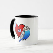 Mug J'aime ma perruche (Devant gauche)