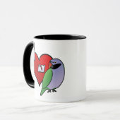 Mug J'aime ma perruche de Derbyan (Devant gauche)