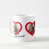 Mug J'aime ma petite amie Custom Red Valentines Photo (Devant gauche)