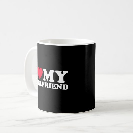 Mug J'Aime Ma Petite Amie J'Aime Ma Petite Amie Gf (Devant gauche)
