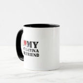 Mug J'Aime Ma Petite Amie Latina Chaude (Devant gauche)