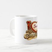 Mug J'aime ma petite amie sur mesure (Devant gauche)