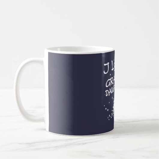 Mug J'aime ma petite-fille à la lune et au dos (Gauche)