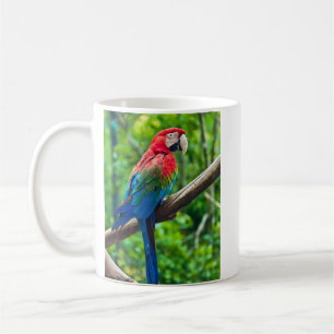 Mug J'aime ma photo d'ara à ailes par vert