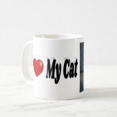 Mug J'aime ma photo de chat (Devant gauche)