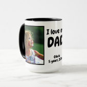 Mug J'aime ma photo papa (Devant gauche)