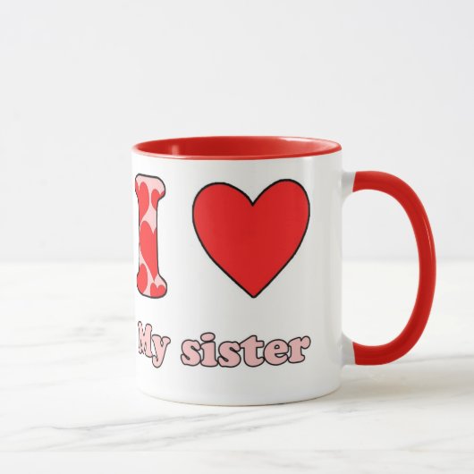Mug J'aime ma soeur (Droite)