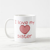Mug J'aime ma soeur (Gauche)