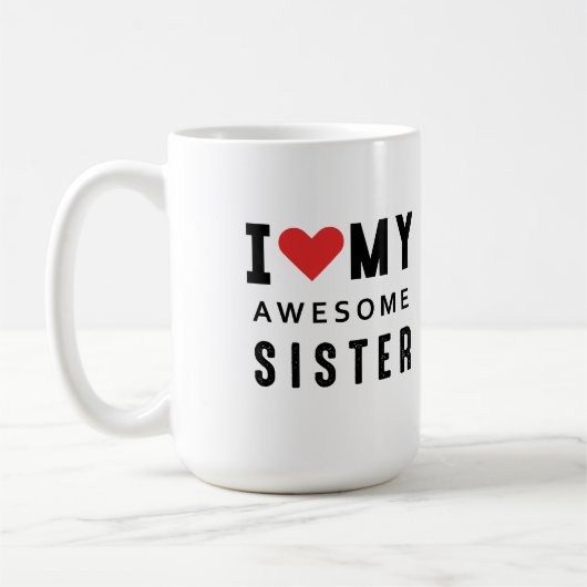 Mug J'aime ma soeur géniale (Gauche)