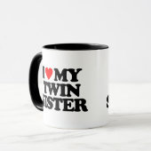 MUG J'AIME MA SOEUR JUMELLE (Devant gauche)