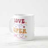 Mug J'aime ma super maman-mère- (Devant gauche)