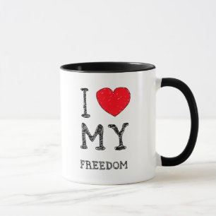 Mug J'aime ma {tasse de liberté}