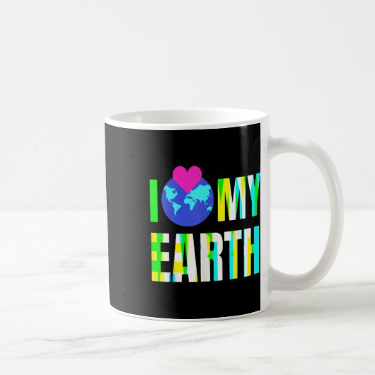Mug J'aime ma Terre - protection de l'environnement (Droite)